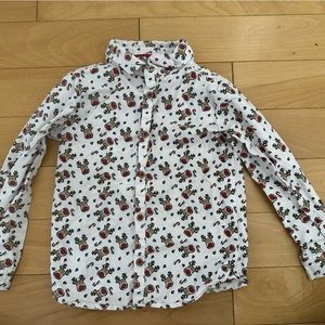 Pale pink Rudolph button down